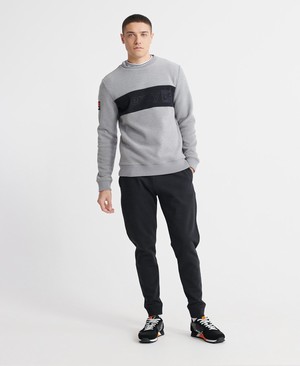 Superdry Organic Cotton Standard Label Loopback Férfi Sportruházat Fekete | YDEAO9524